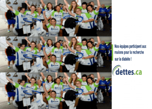 Nos équipes participent aux roulons pour la recherche sur le diabète! par www.dettes.ca