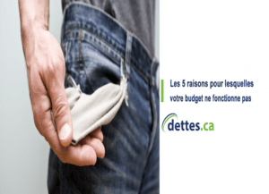 5 raisons pour lesquelles votre budget ne fonctionne pas par www.dettes.ca